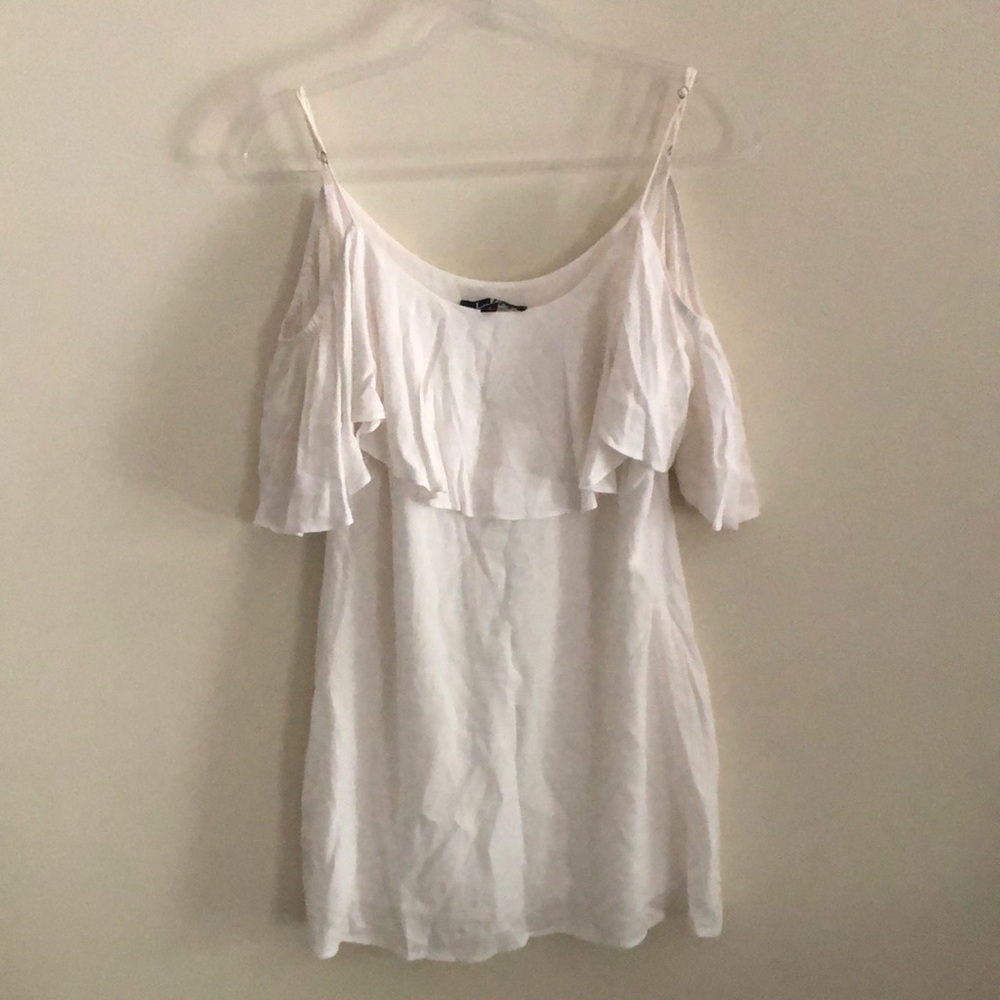 Lulu's White Off The Shoulder Dress